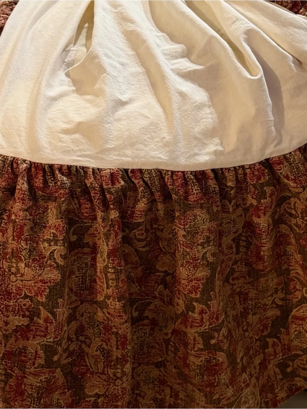 King size bedskirt ruffle traditions by Pamela Kline 76”x80”
